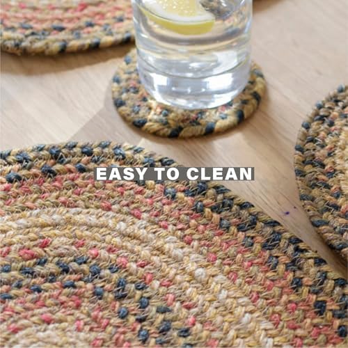 Homespice Russet Braided Table Runner Ideal as Dining Runner, Rect 11x36