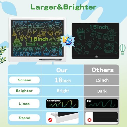 18 Inch LCD Writing Tablet, Large Drawing Pad for Kids & Adults
