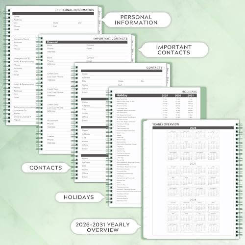 2026-2031 Monthly Planner/Monthly Calendar - 5 Year monthly Planner