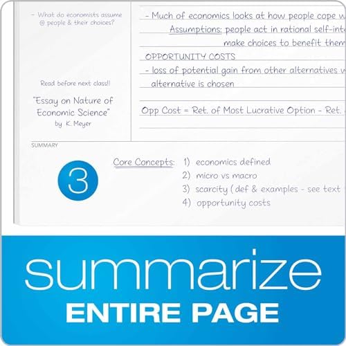 Oxford FocusNotes Writing Pad, Clear Note-Taking System, 8.5 x 11 Sheets, Guided Note, Cue & Summary Sections, 50 Sheets, Professional School and Office Notepad, Proudly Made in the USA (Pack of 12)