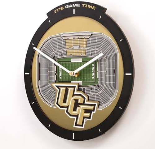 YouTheFan NCAA Central Florida Knights StadiumView 3D Wall Clock