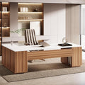 Tribesigns 86" L-Shaped Executive Office Desk, Extra Large Home Office Desk
