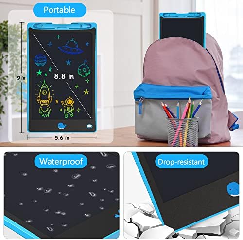 Hockvill LCD Writing Tablet for Children 8.8 Inch, Toys for Girls Boys Drawing Pad for 3 4 5 6 7 Year Old Kids Toys, Easter Basket Stuffer for Kids, Toddler Gift Doodle Board Travel Essentials