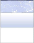 Compuchecks Check on Top Blank Check Paper - 250 Pack, Quick-Books & Laser Printer Compatible - Security Business Checks with Voucher - 8.5" x 11" Blue Marble