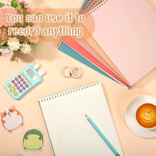 Resurhang 6 Pack Office Steno Pads, Assorted Color, Classic Style