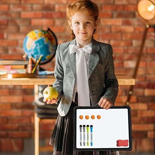 Small Dry Erase White Board Double-Sided Magnetic Portable White Board Desktop Foldable Tabletop Whiteboard Easel for Home, Office, Classroom