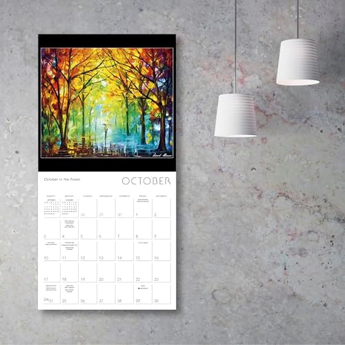 Impressions of Light 2027 Wall Calendar, 16-Month Fine Art Calendar by Leonid Afremov, 12" x 12"