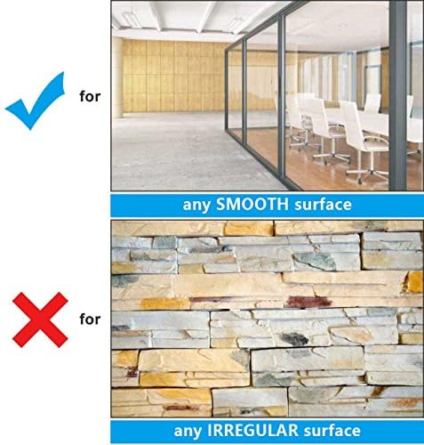 AFMAT White Board Wallpaper, Whiteboard Roll, Stick on White Boards for Wall, 1.5x11ft Peel and Stick Dry Erase Roll, Stain-Proof, Super Sticky Whiteboard Sticker for Wall/Table/Door, 2 Rolls PP06