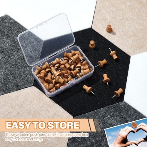 6.7 x 5.9 in 16 Pcs Hexagon Cork Board Tiles, Felt Pin Boards, Classic