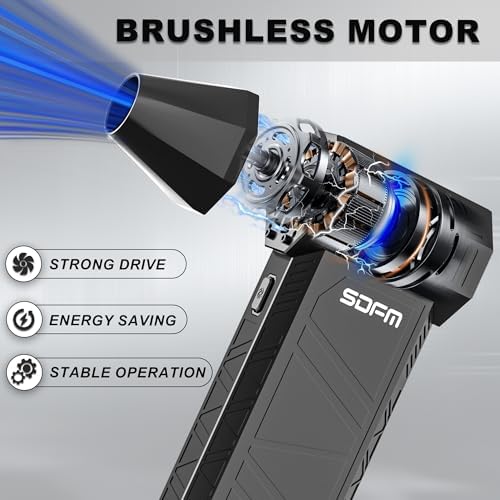 SDFM Compressed Air Duster - 3-Gear Adjustable Rechargeable Air Duster