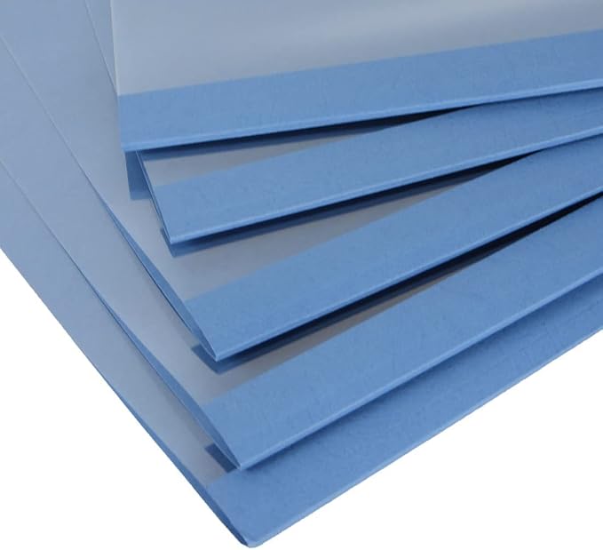 RAYSON TBC3-25-BL-US Thermal Binding Covers, 1/8", Blue, Letter Size Holds 28 Sheets, 25 Pack