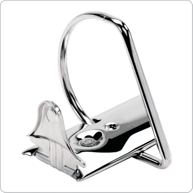 Cardinal Performer 3-Ring Binder, 2", Non-Locking Slant-D Rings, 540-Sheet Capacity, ClearVue Presentation Binder, Nonstick, PVC-Free, White (17500)