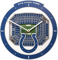 YouTheFan NFL Indianapolis Colts StadiumView 3D Wall Clock