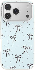 PopSockets iPhone 17 Pro Phone Case with MagSafe- Tiny Bows | Magnetic, Wireless Charging, Camera & Drop Protection, Bow, Phone, Women