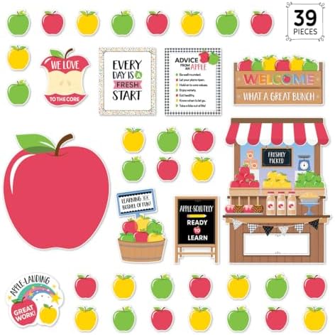 CTP Apple Time Bulletin Board Set - Classroom, Homeschool (#10993 Creative Teaching Press)