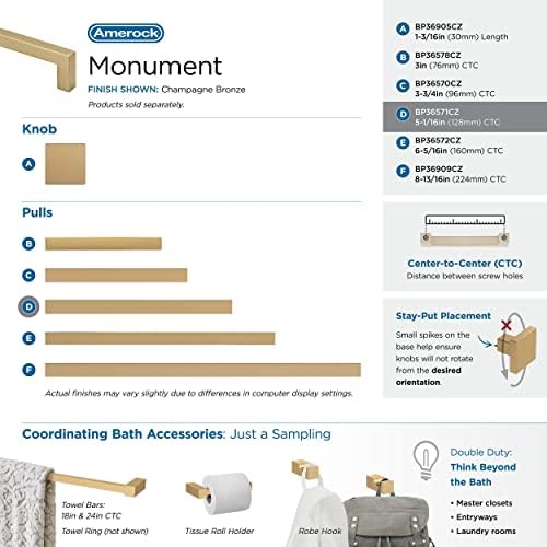 Amerock 5-1/16" Monument Champagne Bronze Drawer Pull