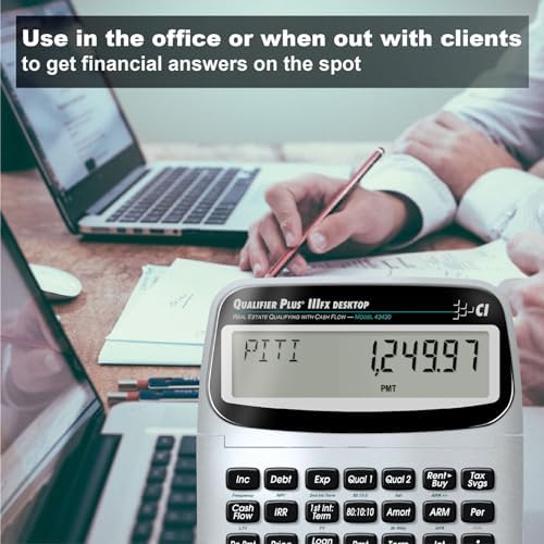 Calculated Industries 43430 Qualifier Plus IIIfx Desktop PRO Calculator