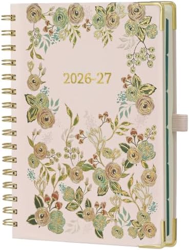 BEZEND Planner 2026-2027 Weekly and Monthly, Hourly Timeslot (A5-6"x8.5")