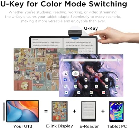 UGEE Drawing Tablet, 14.25" Large Screen 2.4K Standalone Drawing Pad with U-Pencil, 8GB+256GB 10000mAh Battery, Paper-Like NanoMatte Display, No PC Required Ideal for Digital Painting, Reading,Gaming