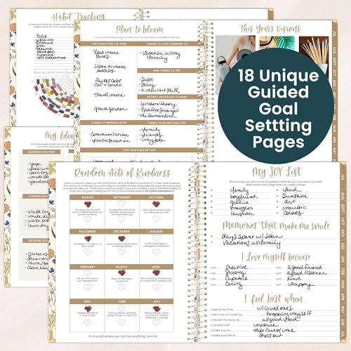 bloom daily planners HARDCOVER Planner 2026-2027 (8.5" x 11") Academic Year (July 2026 - July 2027) - 13 Months Task Goal Planner for Women - Monthly & Weekly Agenda Book - Whimsical Wildflowers
