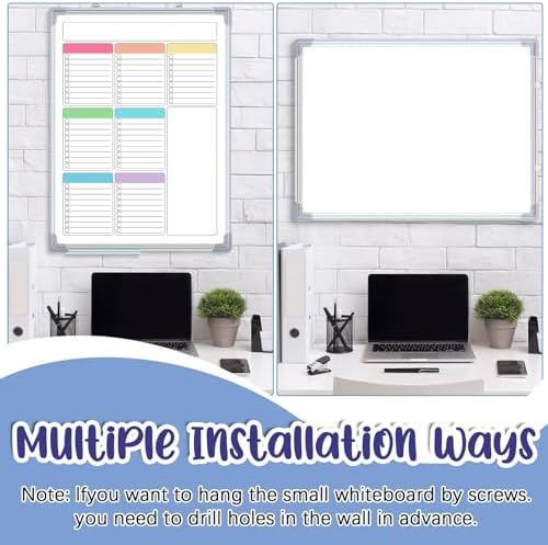 Lincia 16" x 12" Magnetic to Do List Whiteboard, Weekly Planner, Pleochroic