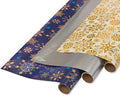 Papyrus Wrapping Paper Rolls for Christmas, Hanukkah, and All Holidays, Snowflakes Print and Metallic Silver (3 Rolls, 62.5 sq. ft.)
