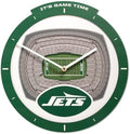 YouTheFan NFL New York Jets StadiumView 3D Wall Clock