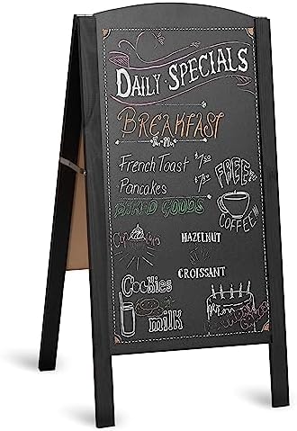 Ilyapa A Frame Chalk Board Easel Sign 20x40 in - Sandwich Signs Outdoor