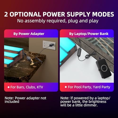 2Pack 3 Tier LED Lighted Liquor Bottle Display Shelf - 60" Total Length,RGB Countertop Bar Shelf with RF & App Control,7 Static Colors Music Sync,Timer,Lighted Bottle Shelf for Home &Commercial Use