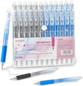 12Pcs Retractable Erasable Gel Pens Clicker,Fine Point 0.7mm Smooth Writing Pens,For Writing Journaling Taking Notes School Office Home. (6Black+6Blue)