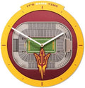YouTheFan NCAA Arizona State Sun Devils StadiumView 3D Wall Clock