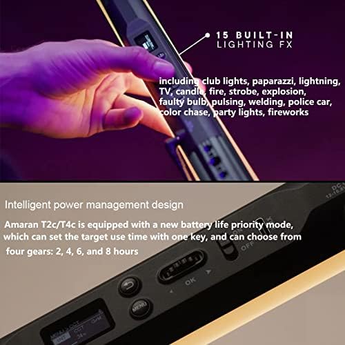Aputure Amaran T2C RGBWW LED Tube Light,20W 2500K-7500K (60cm)
