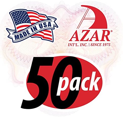 Azar Displays - 252012-50pk Clear Acrylic Trifold Literature Brochure Holder For Counter | Perfect For Pamphlets | Brochures | Menus | Promotions | Literature | Made In USA |