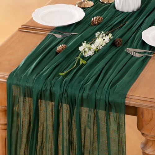 Cheesecloth Table Runner Fall Boho Wedding Birthday Home Decor