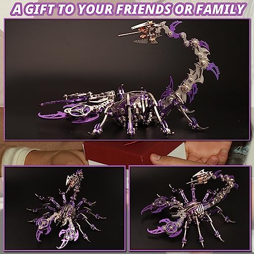3D Metal Puzzles for Adults, Metal Model Kits Scorpion Metal Building Kit