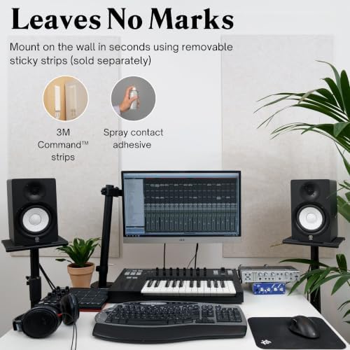 Acoustic Panels, 4 Pack ROOM KIT, Large, 46" x 23", Pale Blue