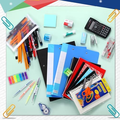 Gilprop 81 Pcs School Supplies Kit Back to School Supply Bundle, Blue