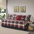 Madison Park Cabin Lodge Plaid Herringbone Daybed Cover Set, 6PC, 39"x75"