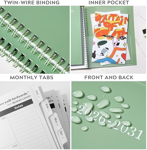2026-2031 Monthly Planner/Monthly Calendar - 5 Year monthly Planner
