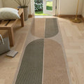 Lahome Enfys Modern Rainbow Easy Jute Rug, 2x8 Hallway Runner Washable Rugs for Entryway Farmhouse Kitchen Rug, Non Slip Indoor Outdoor Carpet Contemporary Throw Door Mat for Bedroom Porch