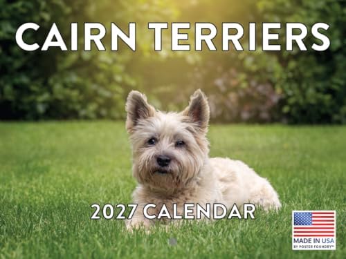 Cairn Terrier Calendar 2027 Monthly Wall Calender 12 Month