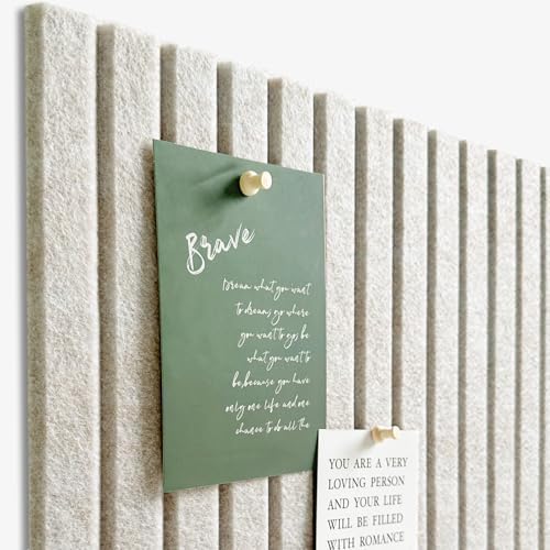 Large Felt Bulletin Board 48" x 24", Oatmeal