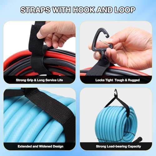 Nilight 4 Pack RV Hose Storage Bag, Waterproof Dual Zipper Closure