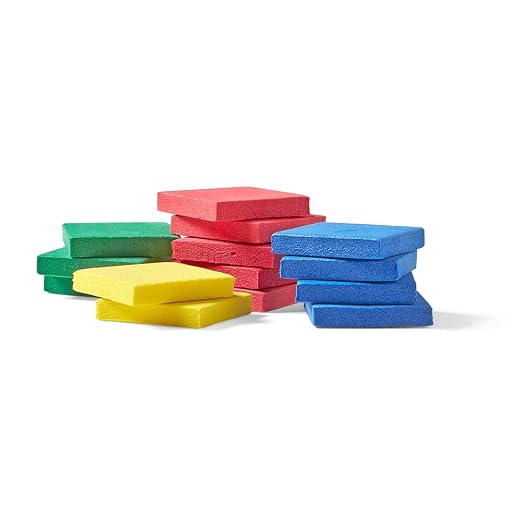 hand2mind Foam Square Color Tiles, Color Sorting, Math Counters for Kids, Counting Manipulatives, Colored Foam Squares, Math Manipulatives, Bingo Chips, Game Tokens, Tiles Learning (Set of 2,000)