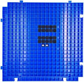 Stained Glass Cutting Mat，12" x 12" Solid Bottom Grid Mat Glass Cutting Tools, Blue, 2 Pack