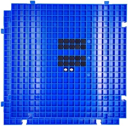 Stained Glass Cutting Mat，12" x 12" Solid Bottom Grid Mat Glass Cutting Tools, Blue, 2 Pack
