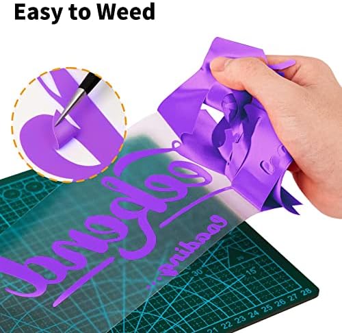 VinylRus Heat Transfer Vinyl, Purple, 12" x 20ft