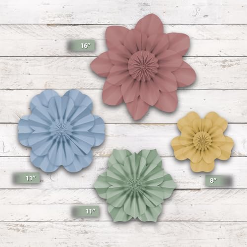 Teacher Created Resources Cottage Charm Paper Flowers Premade Decorations for Party Photo Backdrops, Classrooms Walls, Showers and Birthday Celebrations (TCR8353)