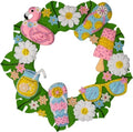 Bucilla Felt Applique Wreath Making Kit, Summer Fun, Perfect for Holiday DIY Arts and Crafts, 89706E