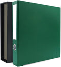 3-Ring Premium Binder & Slip Case - Evergreen, by Bindertek | 2" Spine Width, 325 Sheet Capacity, 1.25" D-Rings, Linen-Textured Covers, Steel Reinforced Edges